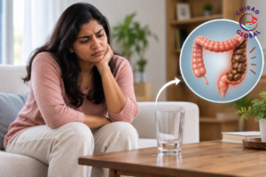 Constipation from not drinking enough water