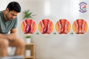 Hemorrhoid healing stages